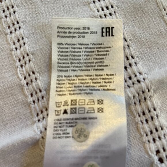 Striped knit long sleeve sweater crop size S - Picture 4 of 6